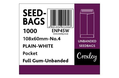 Croxley No.4 Seed and Wage Pockets - White (Summit) 108x60mm (Box of 1000)