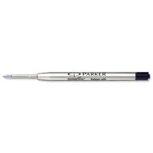 Parker Quinkflow Ballpoint Pen Fine Nib Refill - Black Ink