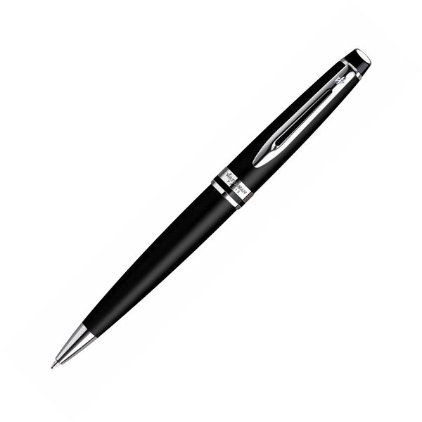 Waterman Expert Ballpoint Pen - Matt Black Chrome Trim