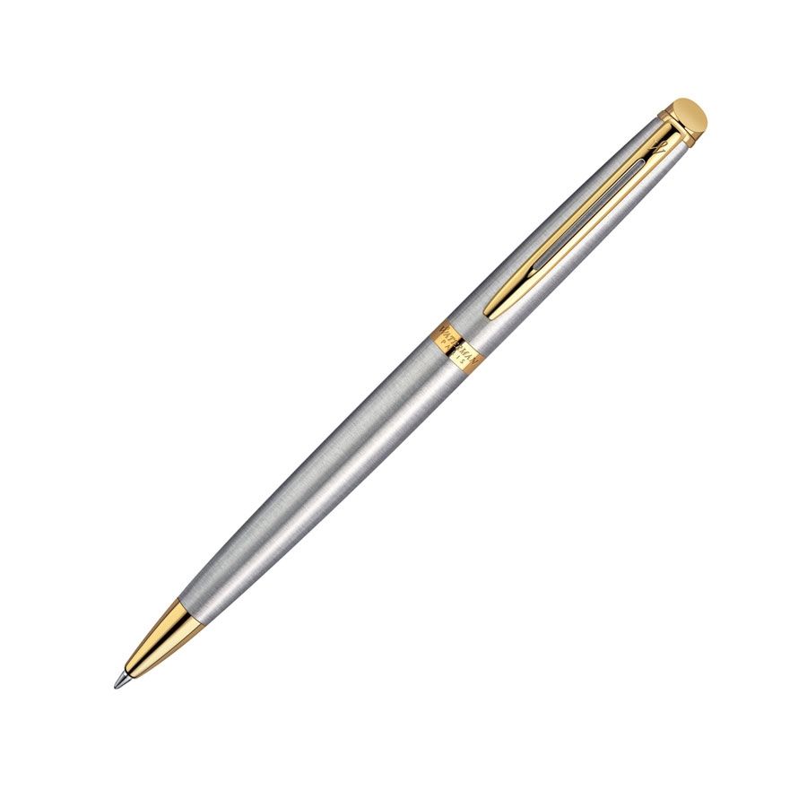 Waterman Hemisphere Ballpoint Pen - Stainless Steel Gold Trim | Shop ...