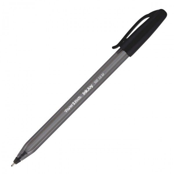 Paper Mate Inkjoy 100 Capped Ballpoint Pen - Black