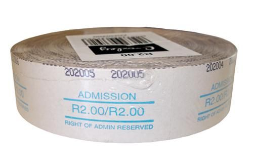 Croxley Admis R2.00 Ticket Roll (Box of 1000)
