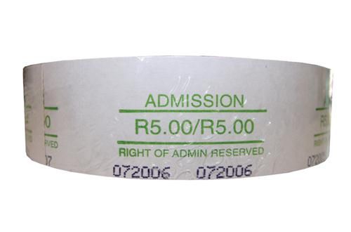 Croxley Admis R5.00 Ticket Roll (Box of 1000)