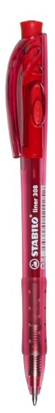 Stabilo Liner Click Ballpoint Pen - Red