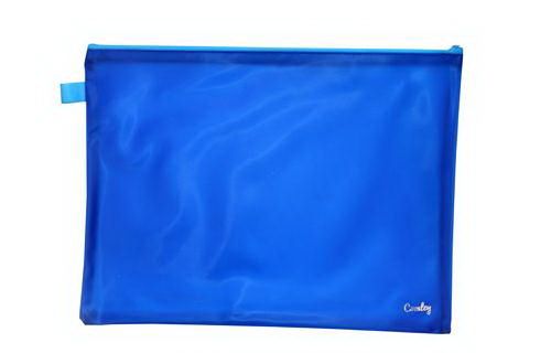 Croxley Bright PVC Neon Book Bag - Blue