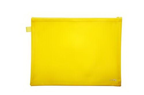 Croxley Bright PVC Neon Book Bags Yellow - Each