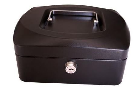 Croxley 8 Inch Cash Box - Black