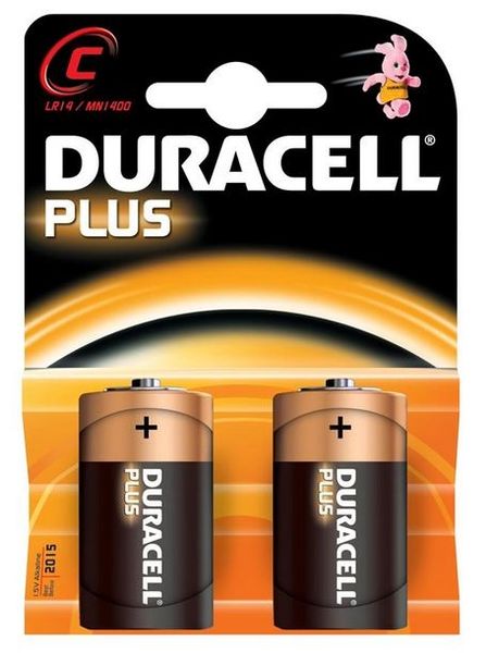 Duracell Plus C MN1400K2 75056887 Battery - Pack of 2