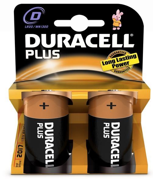 Duracell Plus D MN1300 938182 Battery - Pack of 2