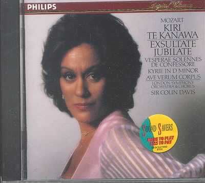 Kiri Te Kanawa / London Symphony Orchestra - Sacred Music - Vesperae Solennes De Confessore (CD)