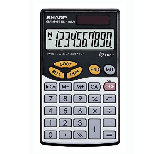 Sharp EL-480SB Business Calculator