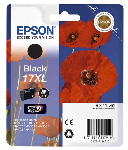 Epson 17XL Black Ink Cartridge