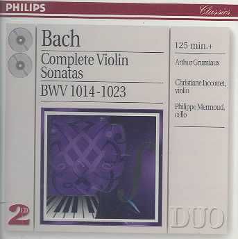 Arthur Grumiaux / Jaccottet - Violin Sonatas - Complete Bwv 1014 - 1023 (CD)