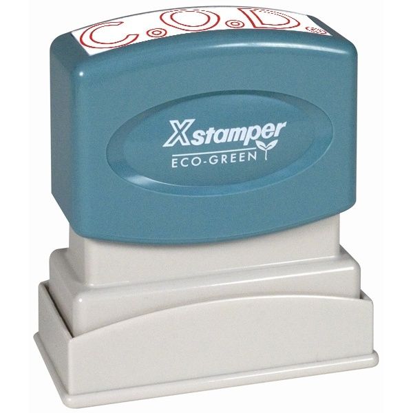 X Stamper Self Inking Red Stamp - C.O.D.