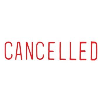 X Stamper Self Inking Red Stamp - Cancelled