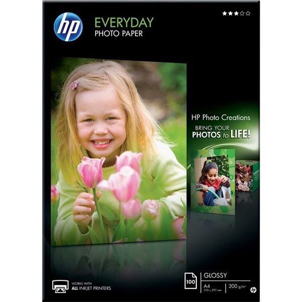 HP Everyday Glossy 200gsm Photo Paper - A4 (100 Sheets)