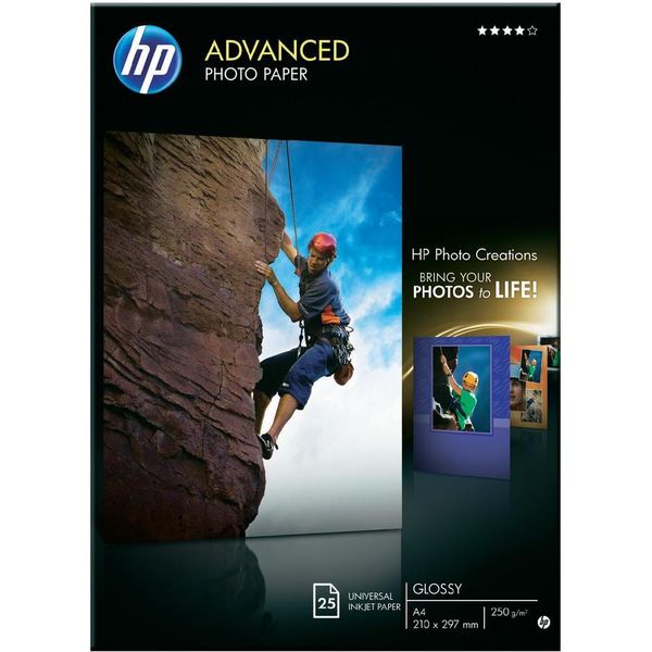 HP Advanced Glossy 250gsm Photo Paper - A4 (25 Sheets)
