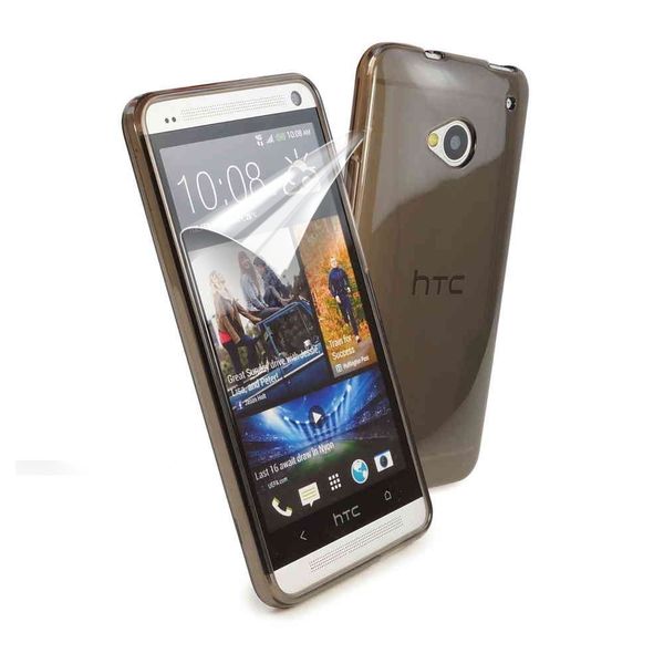 Tuff-Luv HTC One M7 2013 Gel Case - Grey