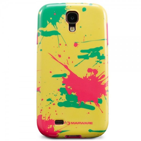 Marware Samsung Galaxy S4 Splatter Cover - Shock Yellow