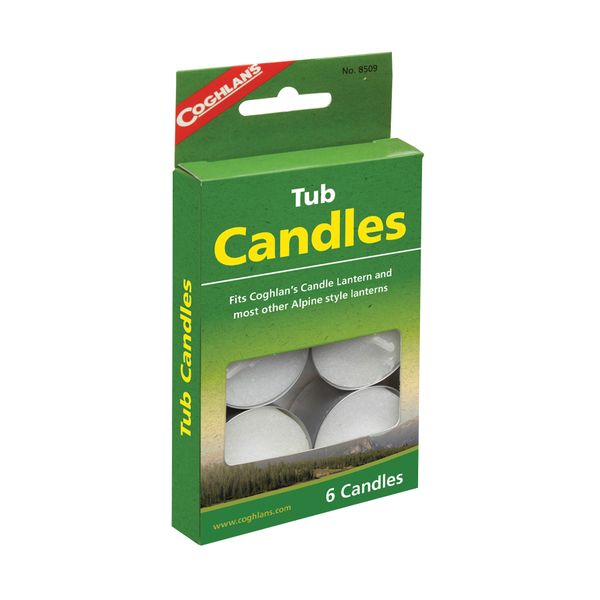Coghlans - Tub Candles - Pack of 6