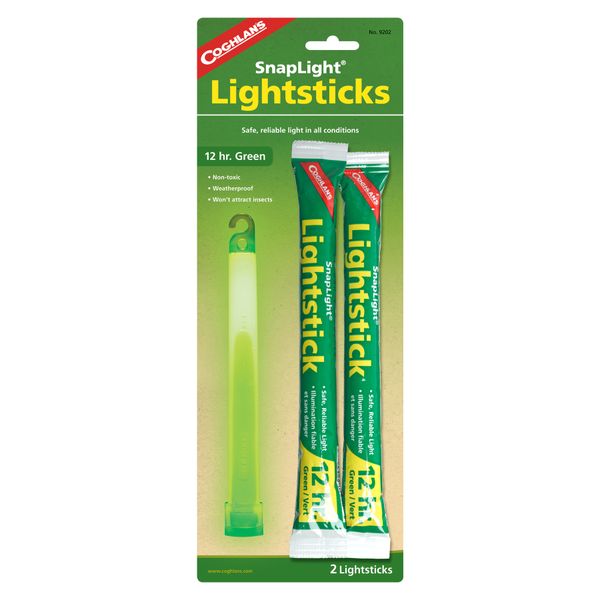 Coghlans - Lightsticks - Green Pack of 2