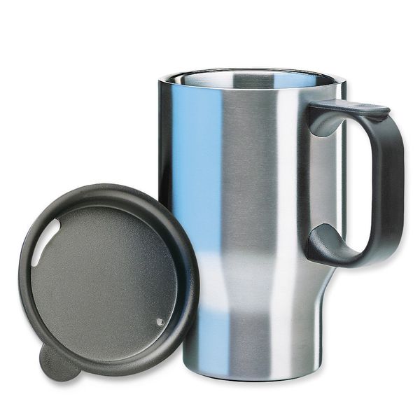 Isosteel - Stainless Steel Car Mug 400ml - Silver