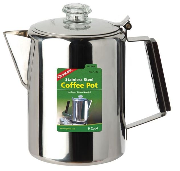 Coghlans - 9 Cup Stainless Steel Coffee Pot