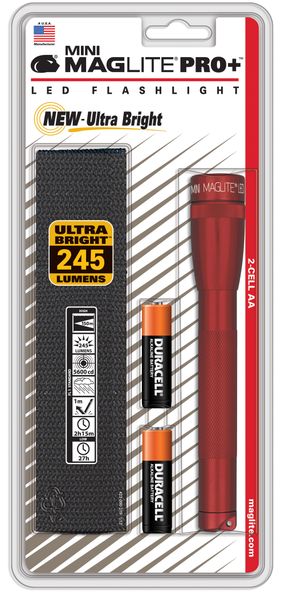 Maglite - Pro+ Mini LED Flashlight - Red