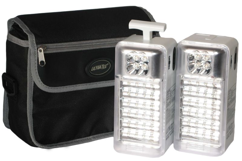 UltraTec 2 Piece Rechargeable Camping Lantern