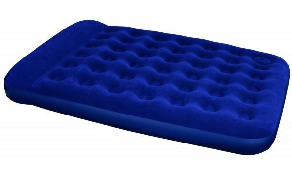Bestway - Inflate Queen Flocked Airbed - Blue