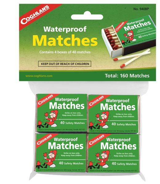 Coghlans - Waterproof Matches Pack of 4