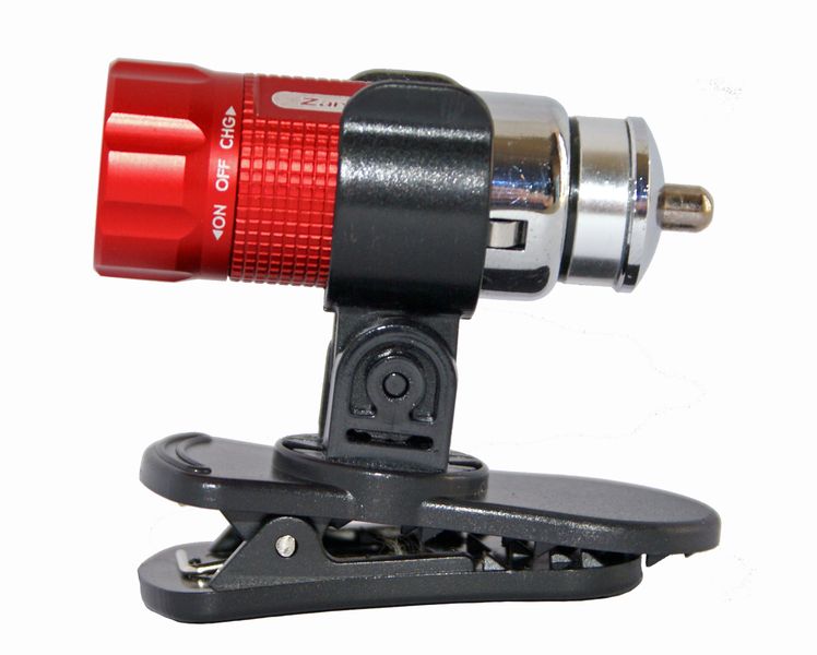 Zartek - Rechargeable Car 12Volt Mini LED Torch - Red