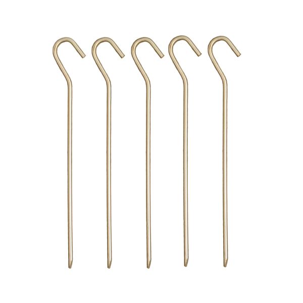 Campground Straight Steel 250 x 5mm Tent Peg - 5 Pack