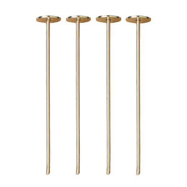 Campground Flat Steel 200 x 6mm Groundsheet Tent Peg - 4 Pack