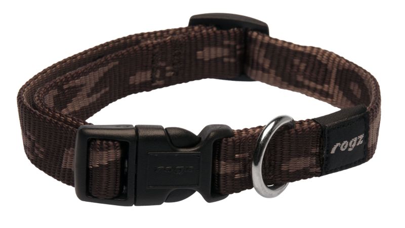 Rogz - Alpinist 16mm Dog Collar - Chocolate