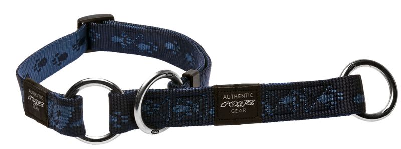 Rogz - 2cm Alpinist Half-Check Dog Collar - Blue