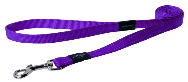 Rogz - Utility 20mm Fixed Dog Lead - Purple