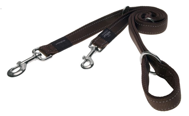 Rogz - Utility 25mm Multi-Purpose Lead - Chocolate