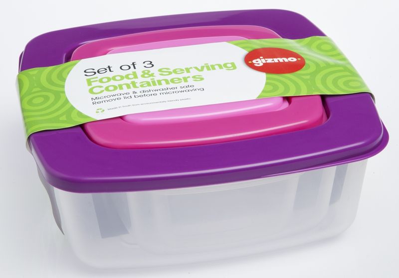 Gizmo - 3-In-1 Square Container Set