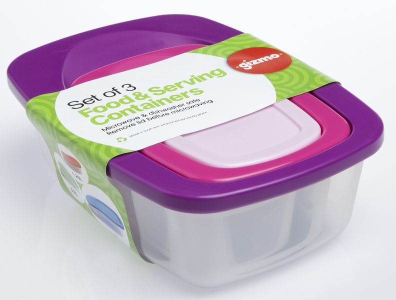 Gizmo - 3-In-1 Rectangular Container Set