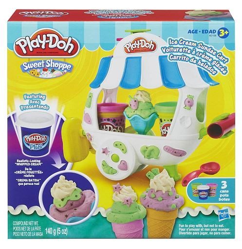 PlayDoh Ice Cream Sundae Cart