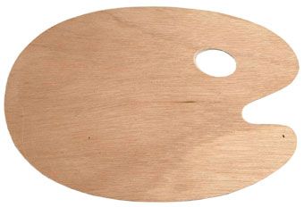 Dala Wooden Kidney Palette - Large