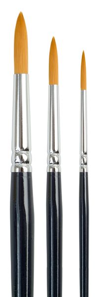 Dala 756 Round Taklon Paint Brush - Set of 3 Brushes