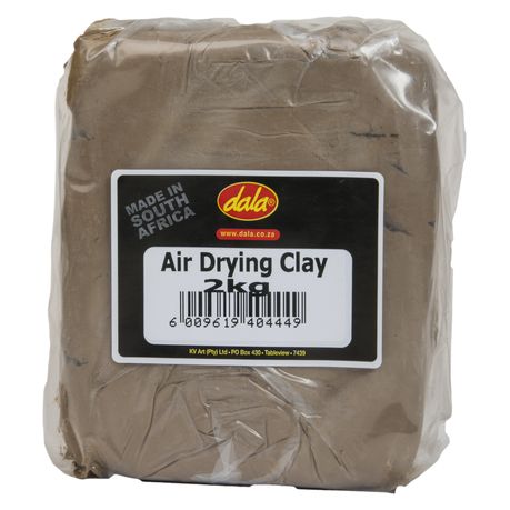 Self Hardening Air Drying 2kg Modelling Sculpting Clay for Art & Craft in  Grey