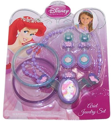 Disney Little Mermaid Princess Ariel Bling Jewellery Set