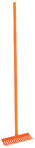 Fragram - 16 Teeth Metal Rake - Orange