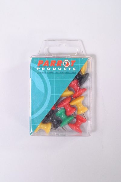 Parrot Giant Thumbtacks Assorted - Pack of 15