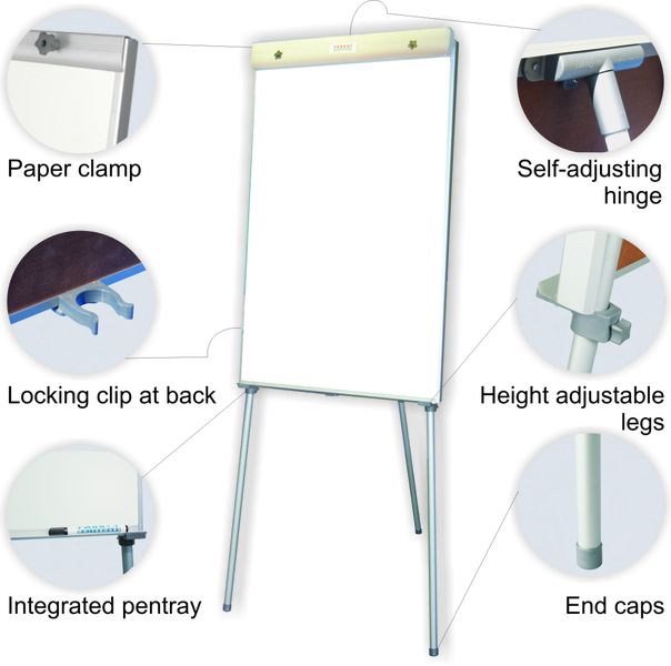 Parrot Standard Non-Magnetic Flipchart - 100cm x 64cm