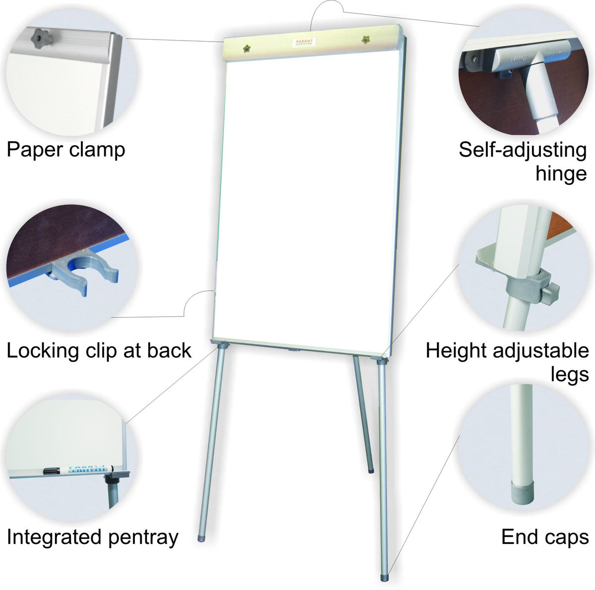 Parrot Standard Non-Magnetic Flipchart - 100cm x 64cm | Shop Today. Get ...
