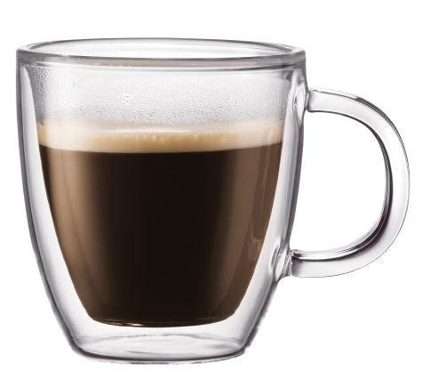 Bodum - Bistro Double Wall Espresso Mug Set - Transparent
